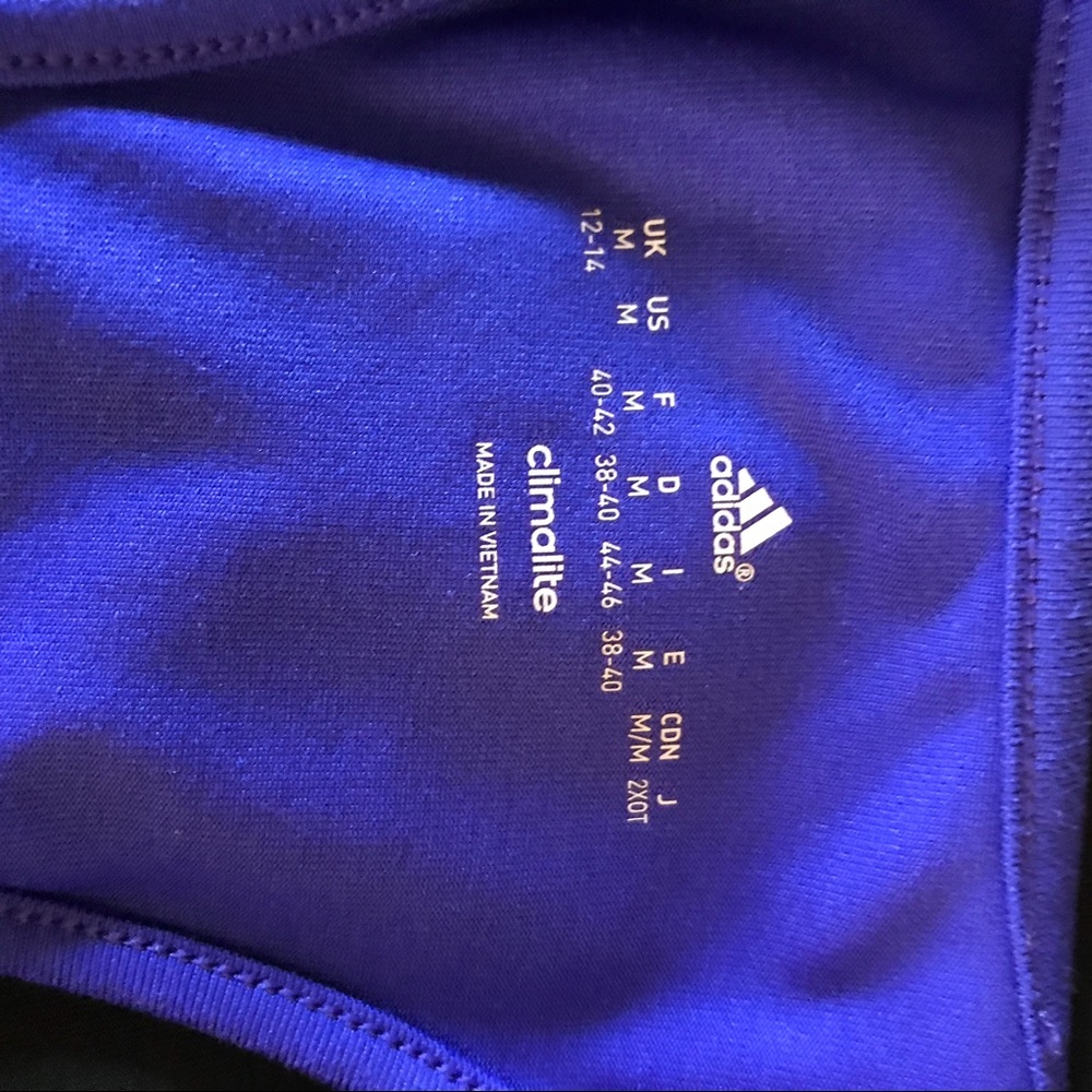 Adidas Purple Racerback Top - Picture 3 of 3